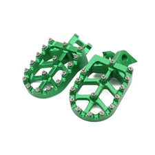 Motorcycle Foot Pegs Pedals Rests For KX125 KX250 1997 1998 1999 2000 2001 Green