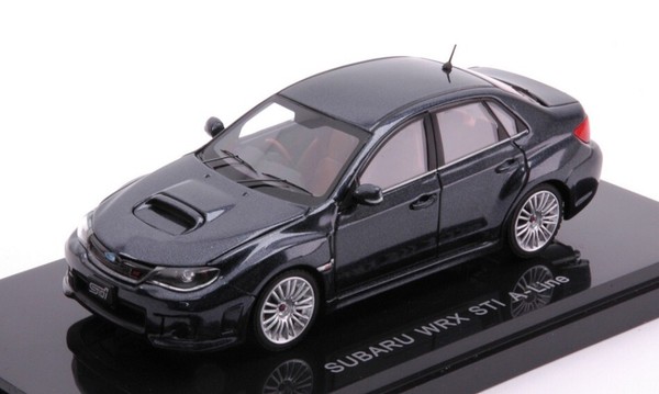 Ebbro 1/43 Wrx Sti A Line Schwarz Modellbau Statisches Modell Diecast-image