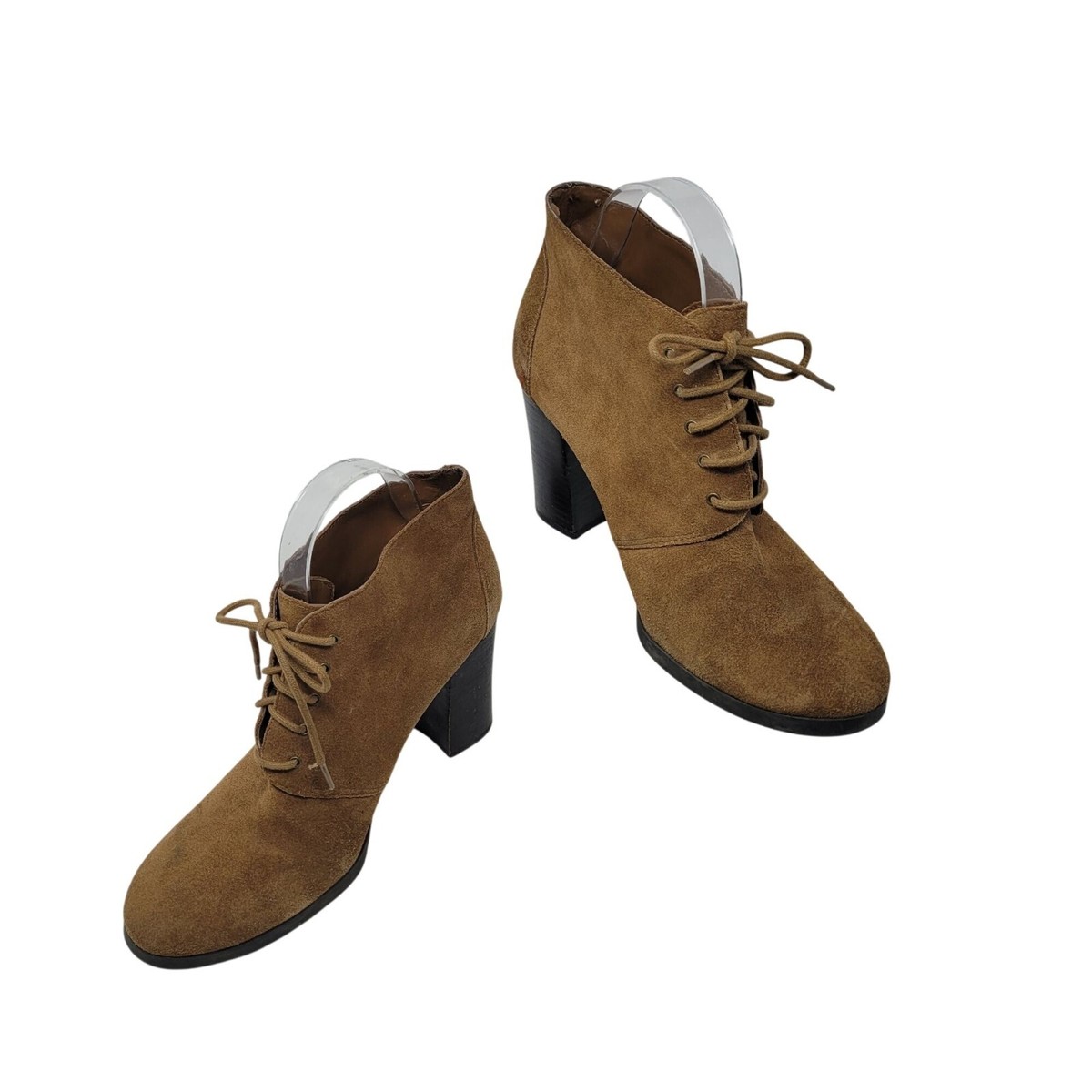 Franco Sarto Womens Wenda Ankle Boots Leather Upper Brown