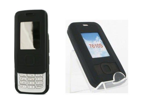 Silicone Case (BLACK) ~ Nokia 7610 SuperNova  - Picture 1 of 1