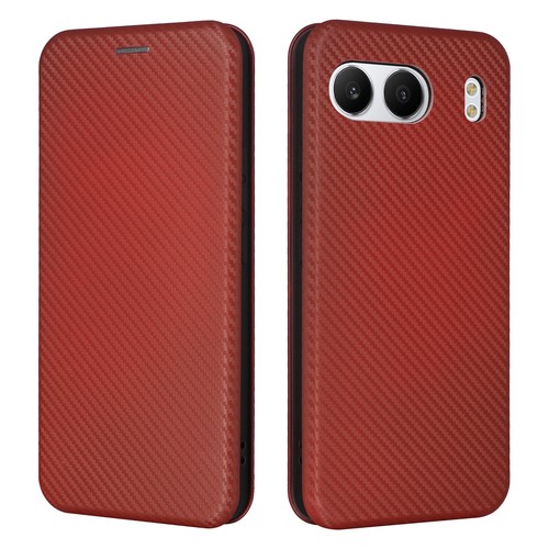 For OnePlus Nord 4, Luxury Carbon Fiber Flip Leather Wallet Stand Case Cover - Picture 12 of 24