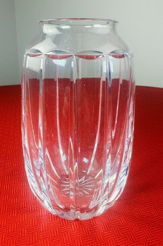 Full Lead Crystal Atlantis Hand Blown & Cut Vase "Forget Me not" 6" Heavy - Picture 5 of 7