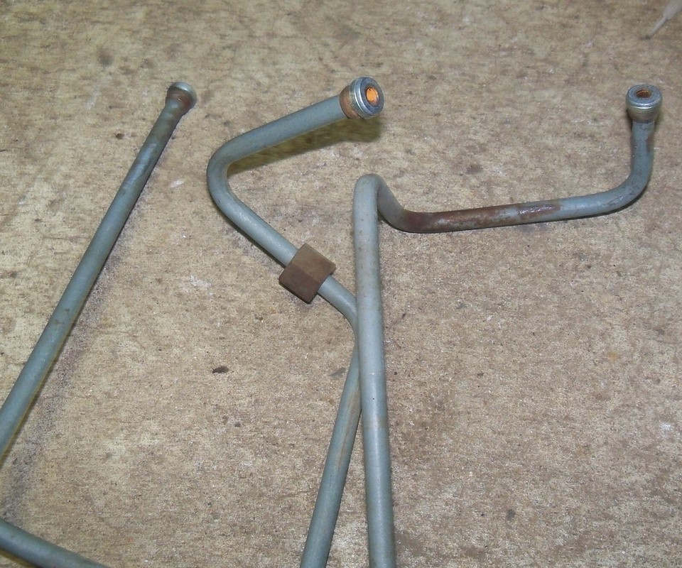 3 John Deere 425 445 455 Hydraulic Oil Line Tube Set Lift Cylinder