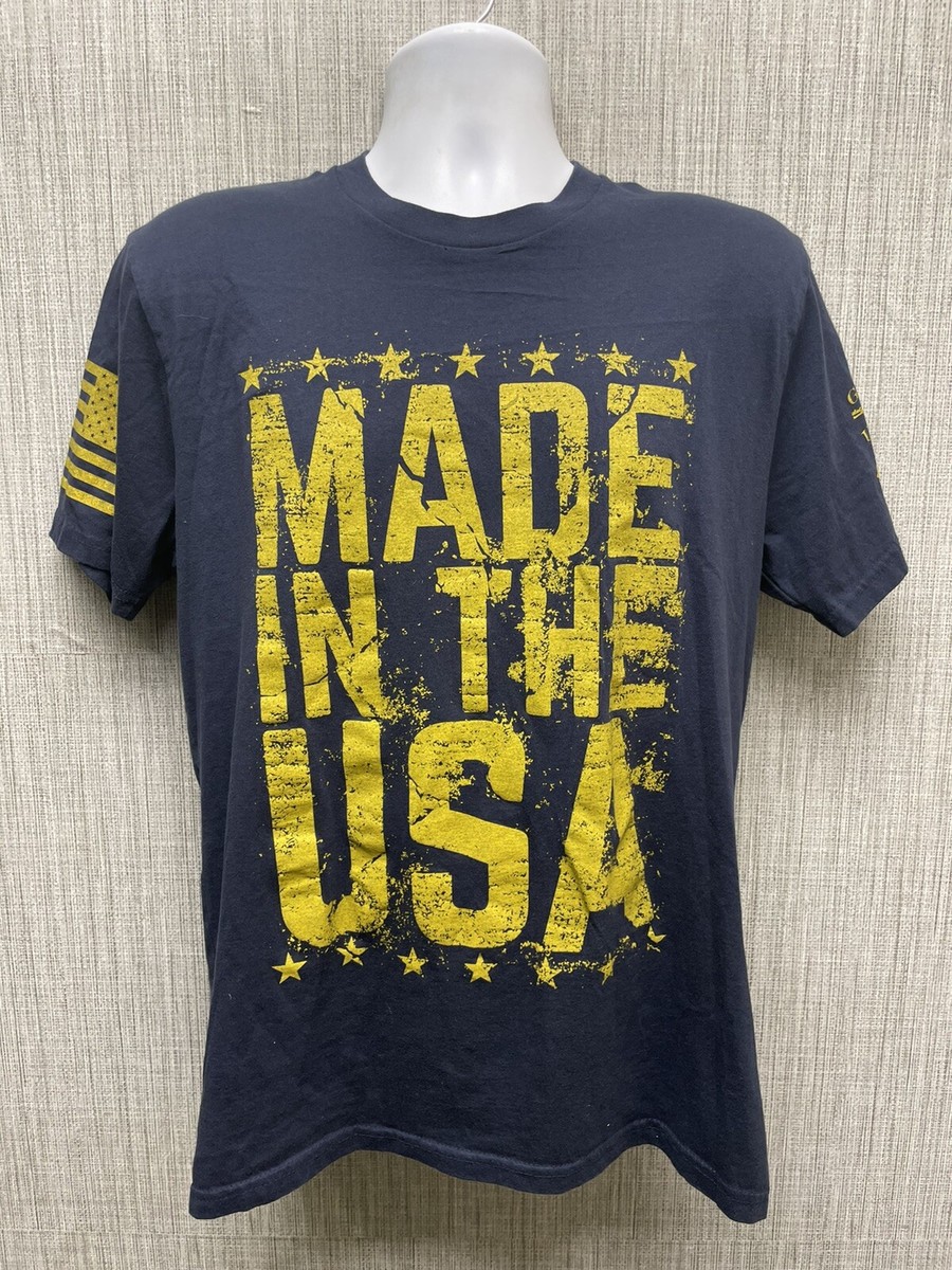 Grunt Style 100% Cotton Dark Blue Made In The USA Graphic T-Shirt