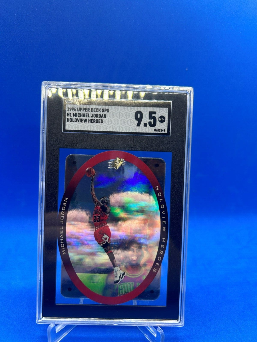 1996 Michael Jordan Upper Deck SPX Holoview Heroes SGC 9.5