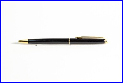 1990er Waterman Hemisphere GT Dreh - Kugelschreiber in Lack Schwarz & Gold 