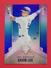 2020 Panini Titanium Gavin Lux RC 08/99 Blue #17 Los Angeles Dodgers