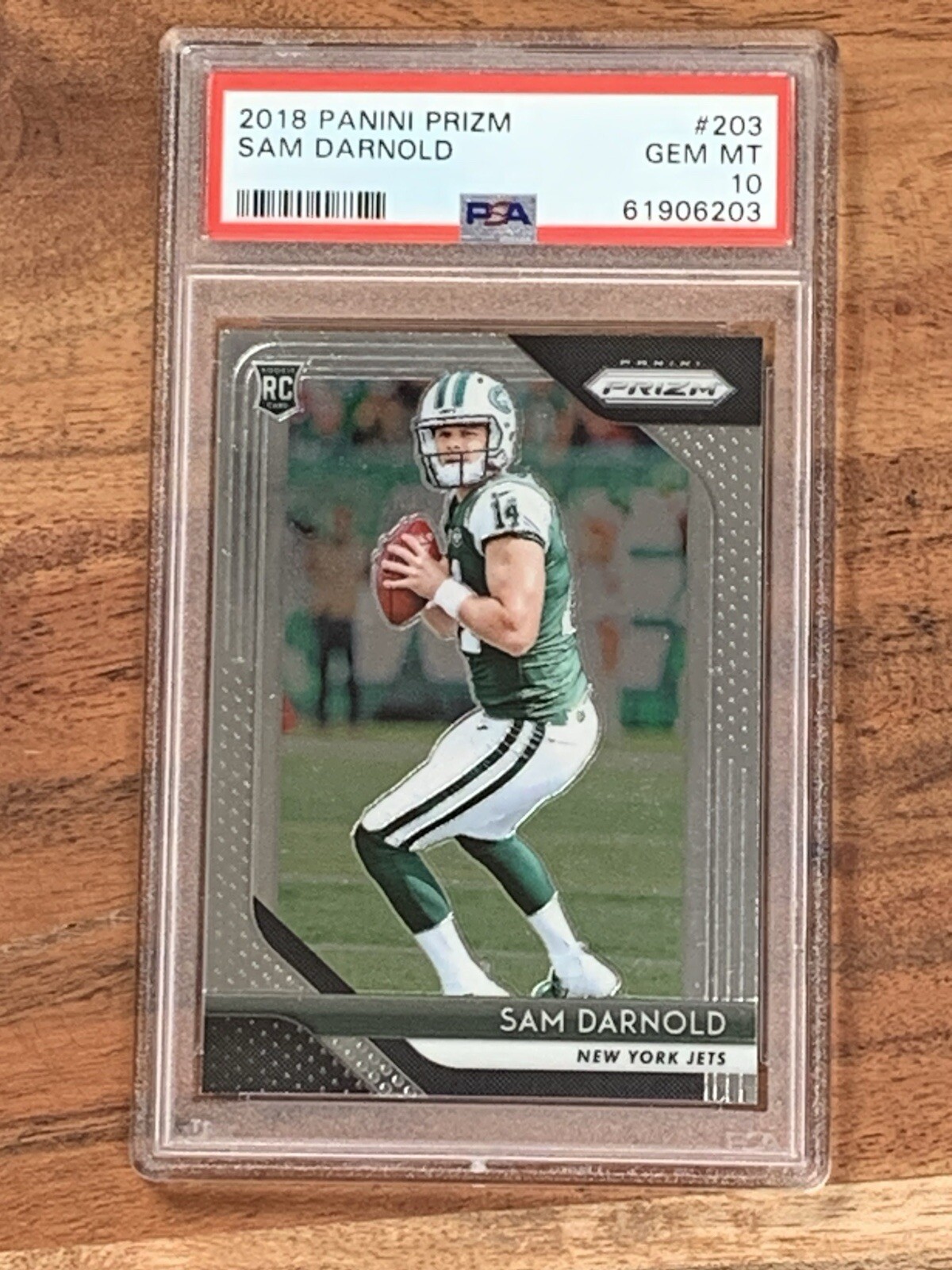 2018 Panini Prizm Sam Darnold #203 Rookie PSA 10 GEM MT