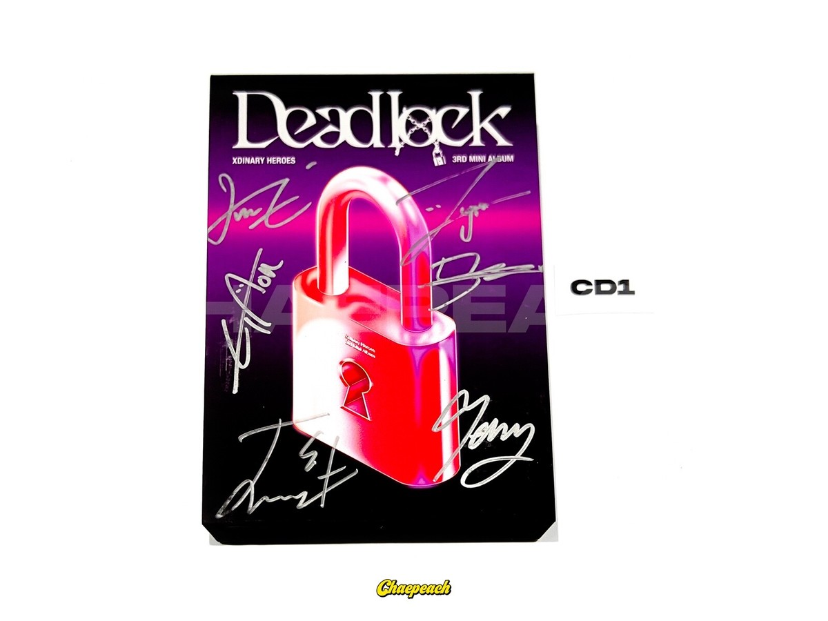 Xdinary Heroes Deadlock サイン入　アルバム USA] Xdinary Heroes - Deadlock (Purple ver.) Autographed