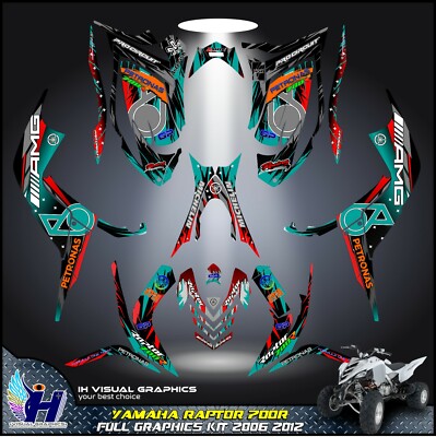 Kit Décalques Yamaha Raptor 700 2006-2012 – Stickers Graphiques Pour ATV