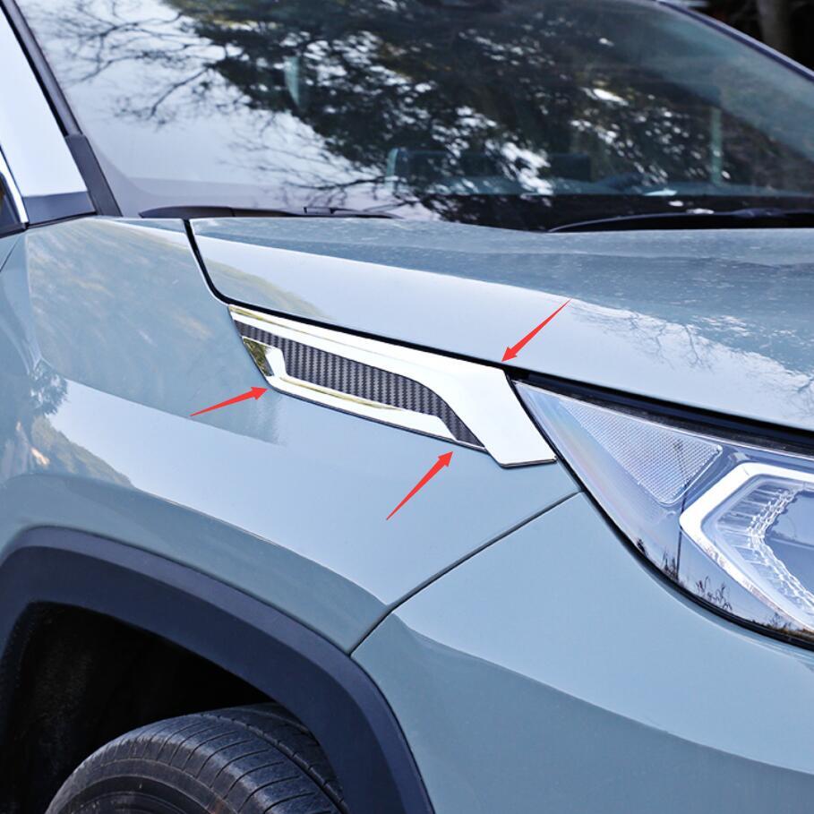 Accessories Body Foliage Leaf Fender Cover Trim For Toyota RAV4 Rav 4 2019- 2024