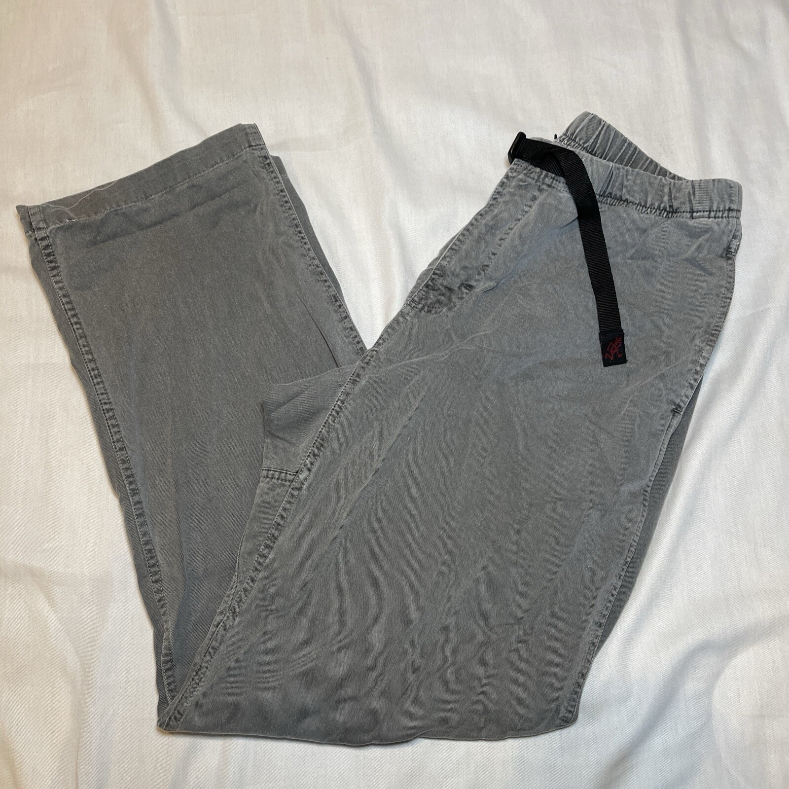 Gramicci Men’s G Series Belted Hiking Pants Large Grey Straight Leg Vintage