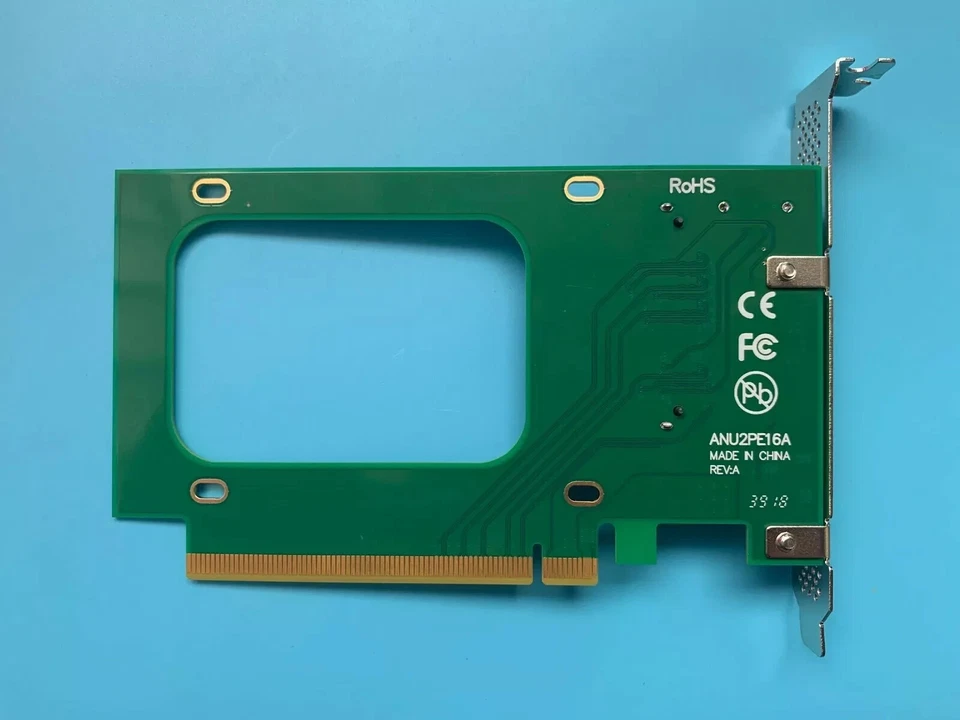 PCI-Express 3.0 4x X16 to U.2 SFF-8639 Adapter NVMe PCIe SSD HDD to PCI-e SATA - Image 2 of 3
