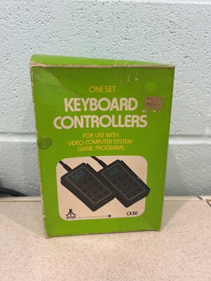 Atari CX50 Vintage 1978 Keyboard Controllers One Set of 2