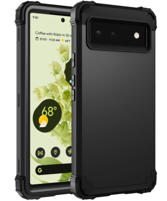 For Google Pixel 6 / 6 Pro 3 in 1 Hybrid Heavy Duty ShockProof Rubber Case