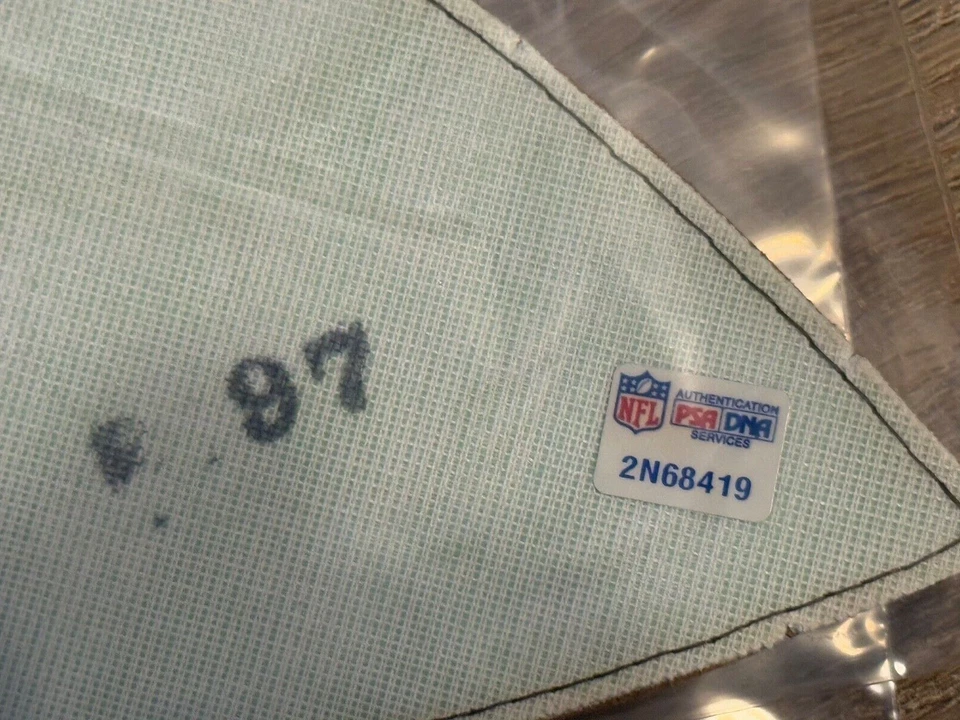 NY Giants Phil Simms HOF Signed NFL Football Panel - Official NFL PSA Auction - Image 3 of 4