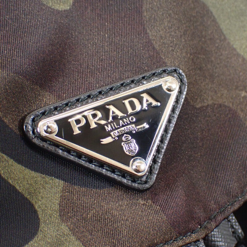 PRADA Backpack/Daypack Nylon Leather Tessuto Camo… - image 7