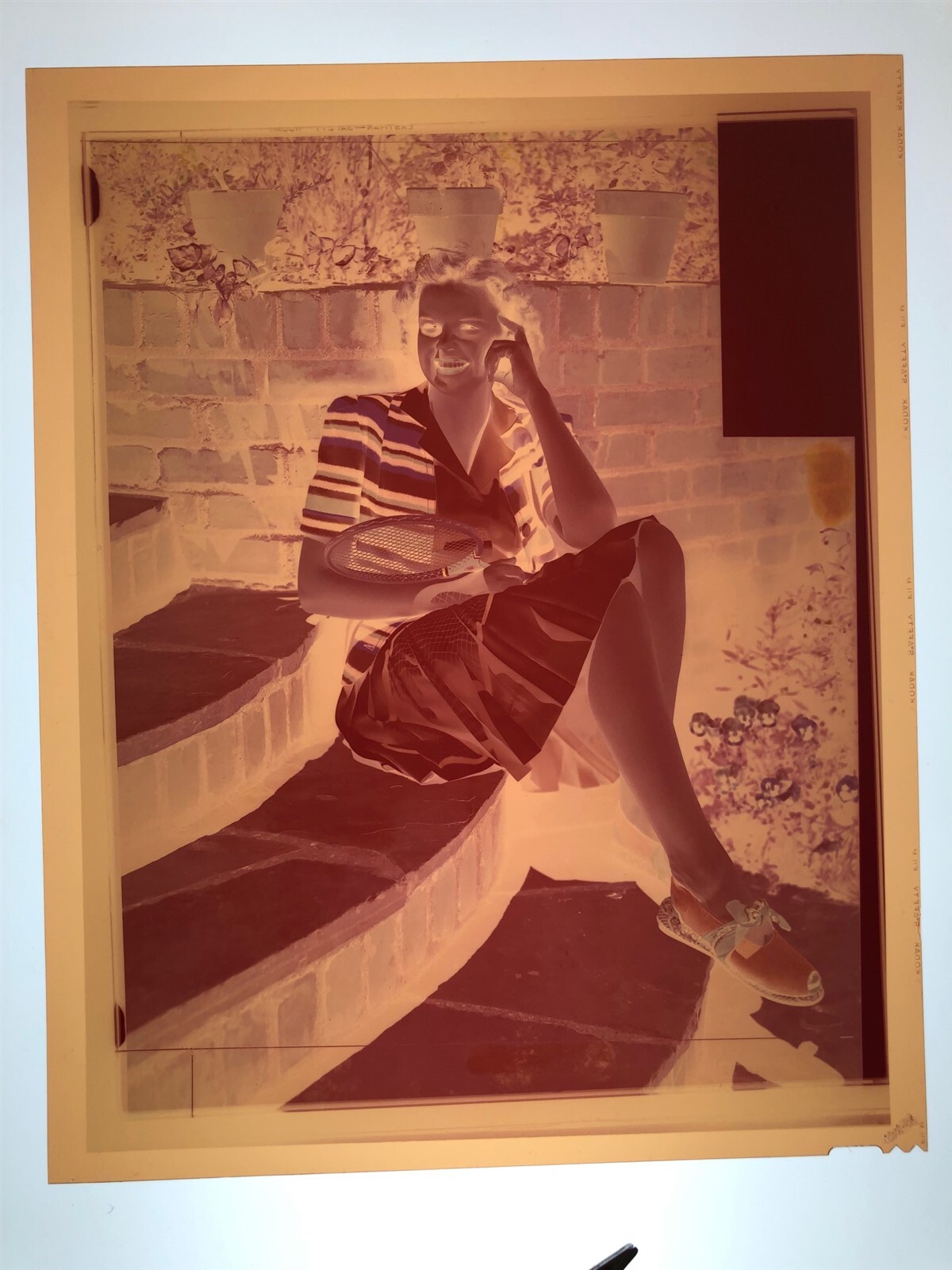 Judy Garland Gorgoeus Rare 1930's Color Portrait Vintage 8x10 Inter Negative