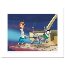 Jetsons "On the Treadmill" Limited Edition Hanna-Barbera Animation Art with COA