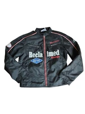 ASOS Reclaimed Vintage Moto Jacket Black Zip Up Unisex Size Small