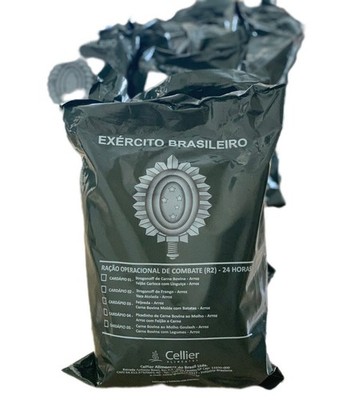 Ration Militaire Brésilienne 24h – Repas Prêt à Manger (MRE) Marine Brésilienne – 12/2025