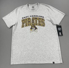 East Carolina Pirates T Shirt Men L Gray ’47 Brand NCAA ECU NWT