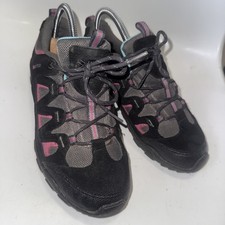 Women’s KARRIMOR SUMMIT WALKING HIKING SHOES BLACK/PINK- SIZE UK 5 
