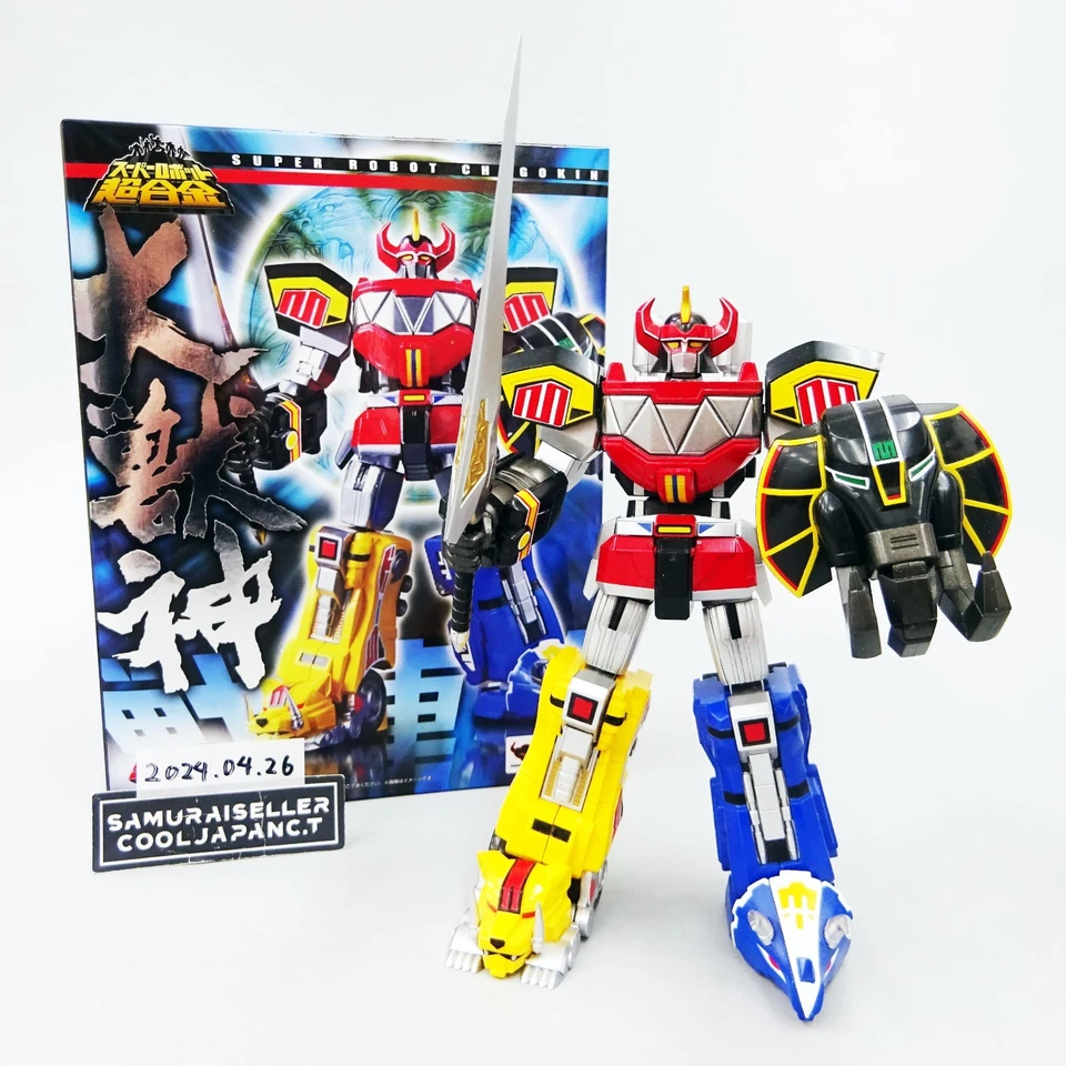 Super Robot Chogokin Megazord Mighty Morphin Power Rangers Bandai Used - Image 2 of 4