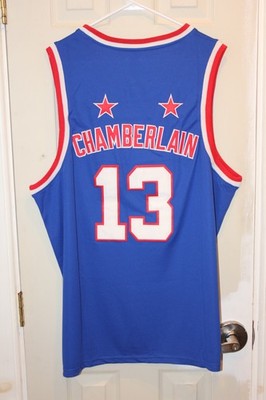 blue Harlem Globetrotters Wilt Chamberlain (13) stitched
