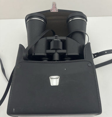 #ad Sears Discoverer Binoculars Wide Angle 25X Model 473 2584100 Coated Optics Black $34.95