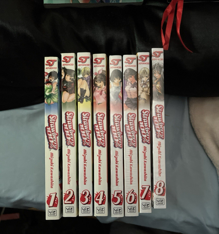 Strawberry 100% Manga Lot Vol 1-8 English Trade Paperback VIZ Media