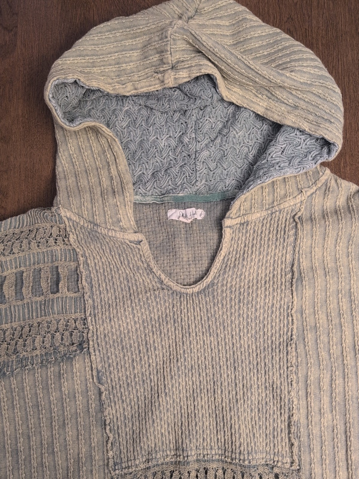 Oil & Hali Patchwork Multicolor Oversized Hoodie … - image 4