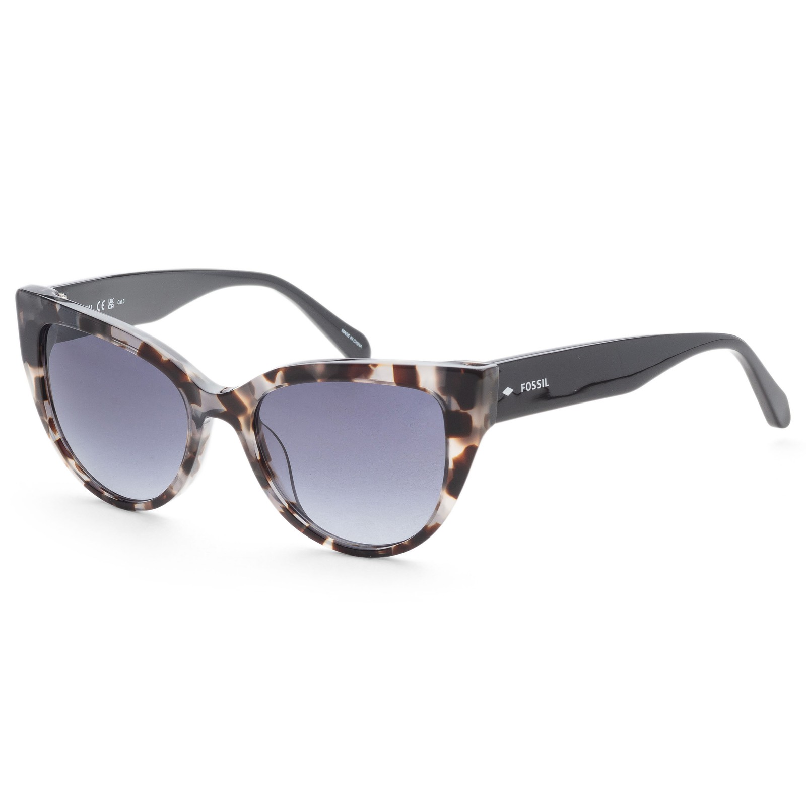 Fossil Women's 52 mm Grey Havana Sunglasses FOS2125-S-ACI-52