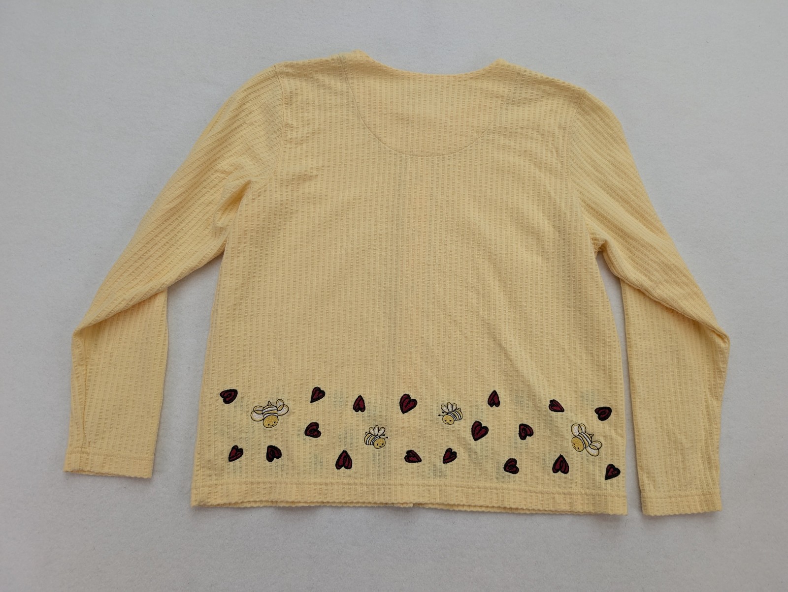 Christopher & Banks Women's Sweater Size M Yellow Lightweight Stretch Knit Bee