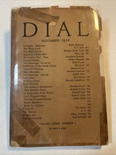 Periodical THE DIAL The Waste Land T. S. ELIOT 1st American print, November 1922