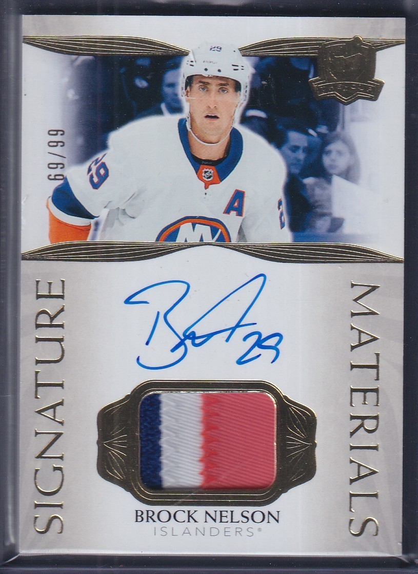 BROCK NELSON - 2021 The Cup Signature Materials Auto Patch #SP-BN, /99