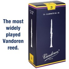 Traditional Bb Clarinet Reeds Strength 3: Box of 10