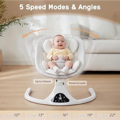 OPEN BOX - Excellent Condition - NEVER USED - CR018 Baby Swing - 5 Speed Modes