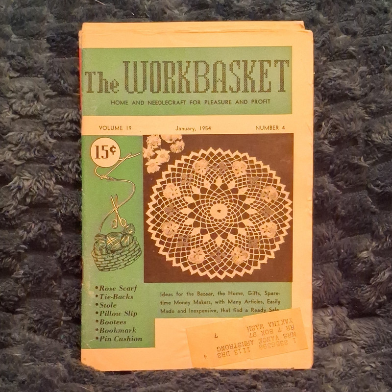 The Workbasket 1954 Vol 19-20 Illustrated Needlecraft Jan/Jun/Sep/Nov/Dec
