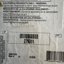 Whirlpool Maytag Kenmore Gas Dryer Flat Ceramic IGNITOR Igniter Glow Bar 279311