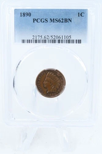 1890-P PCGS MS62BN Indian Cent Business Strike 1C