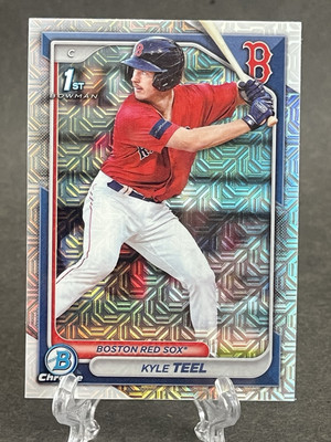 #ad #ad 2024 Bowman Chrome Mojo Kyle Teel 1st Bowman #BCP 48 White Sox Red Sox mega box￼ $3.09