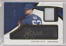 2019 Panini Immaculate Clutch Rookies 12/25 Jacob Nix #CR-JN Auto 03rx