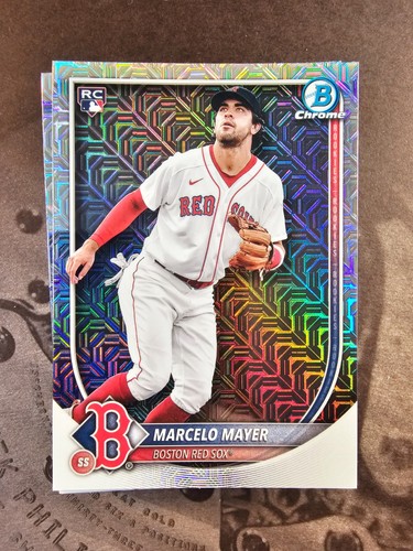 Marcelo Mayer RC 1st Mojo Refractor 2025 Bowman Chrome Baseball Prospects