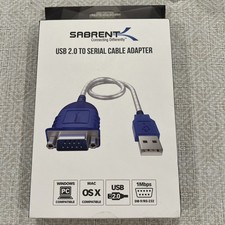 Sabrent USB 2.0 to Serial 9-Pin DB-9 RS-232 Converter Cable CB-DB9P NEW