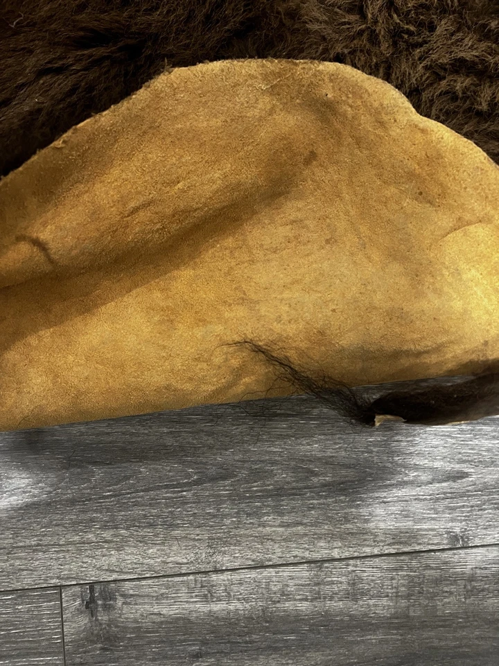 Genuine Bison Hide – little over 36 sq Ft – Authentic Bison Rug / Leather - Image 2 of 4