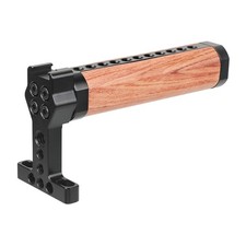 CAMVATE Top Cheese Handle Wooden Hand Grip w/Cold Shoe Mount fr Camera DSLR Cage