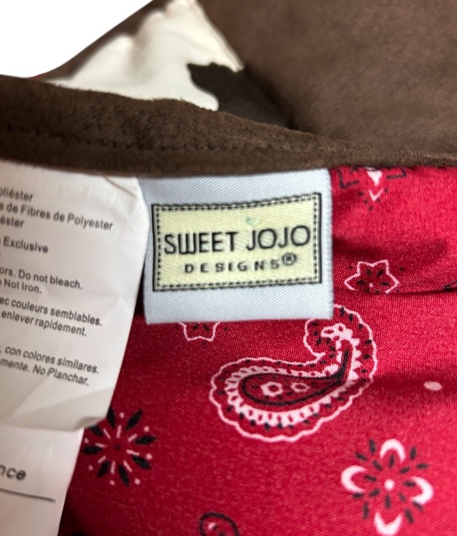 Sweet Jojo Designs Mini Crib Comforter Blanket Western Cowboy Baby Boy 45x36