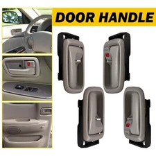 Front Rear Interior Door Handle Bezel Left Right For Toyota Tundra Set/4 Beige J
