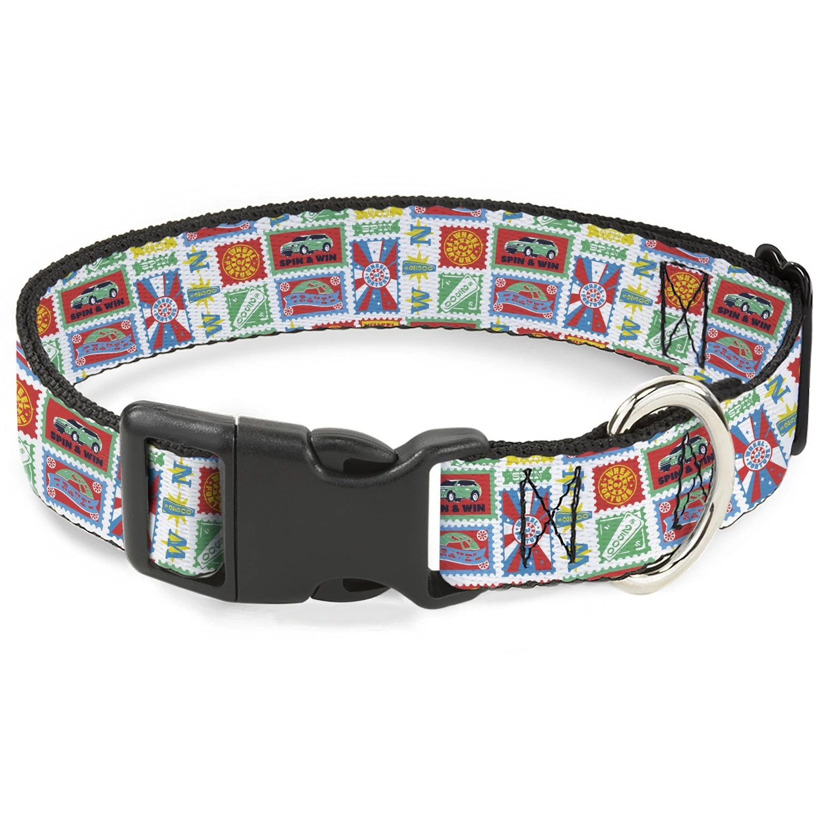 Sony Pictures Pet Collar, Dog Collar Plastic Buckle, Wheel of Fortune Prize Bloc